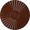 Ekena Millwork Shakuras Ceiling Medallion (For Canopies up to 5"), 19 3/4"OD x 1 3/8"P, Burnished Mahogany Crackle CM20SHBMC - alternate 1